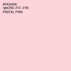 #FAD4DA - Pastel Pink Color Image
